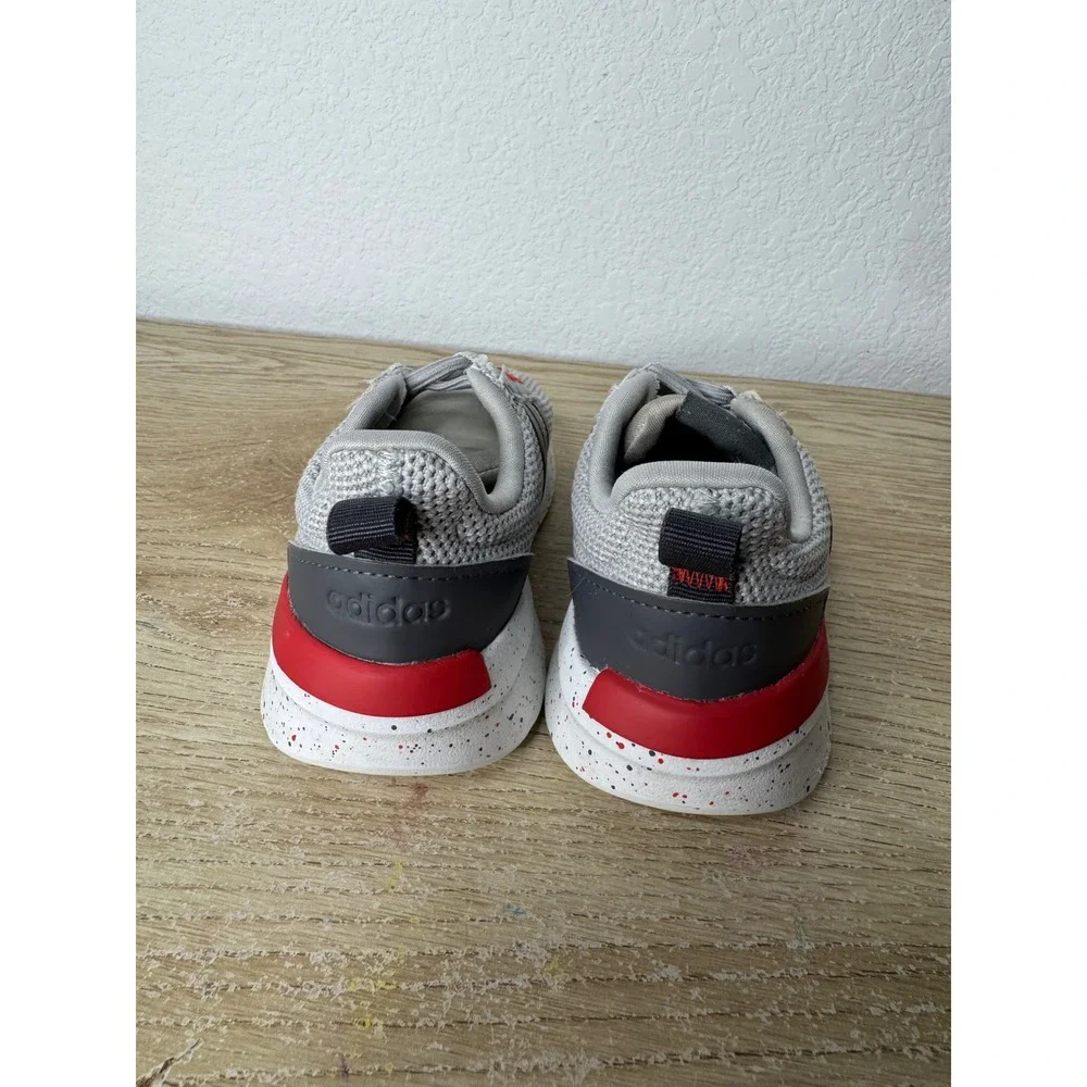 Adidas Racer TR21 Toddler Shoes Grey Black Red HP6167 Size 9K